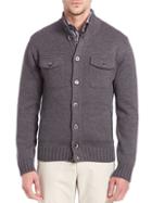 Saks Fifth Avenue Stand Collar Wool Sweater