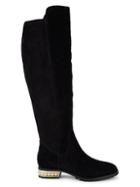 Karl Lagerfeld Paris Sutton Suede Knee-high Boots