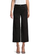 Redvalentino Cropped Flared Suede Pants