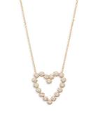 Diana M Jewels Diamond And 14k Yellow Gold Heart Pendant Necklace