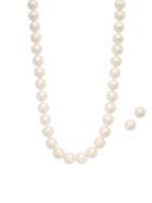 Masako 14k Gold & 11-12mm Freshwater Pearl Necklace & Earrings Set