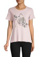 Chaser Rose & Triangle Cotton T-shirt