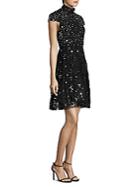 Alice + Olivia Maureen Embroidered Party Dress