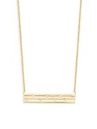 Effy 14k Yellow Gold & Diamond Bar Pendant Necklace