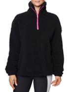 Betsey Johnson Performance Embroidered Funnel Neck Pullover