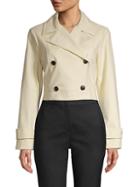 Donna Karan New York Cropped Button Trench Coat