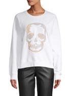 Zadig & Voltaire Embroidered Skull Cotton Sweater