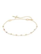 Saks Fifth Avenue 14k Tri-tone Gold Rosary Bracelet
