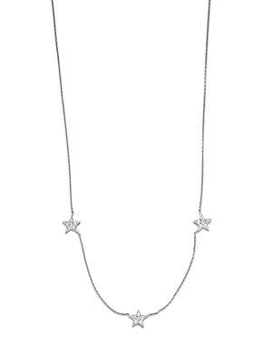 Kc Designs Diamond & 14k White Gold Charmed Necklace