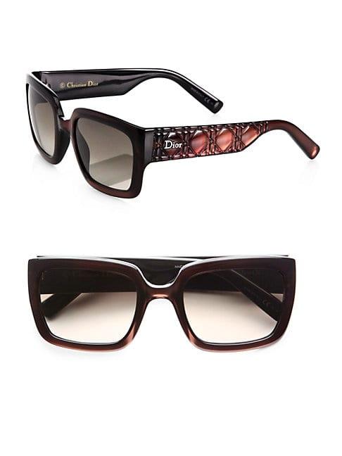 Christian Dior Texture-accented Rectangular Optyl Sunglasses