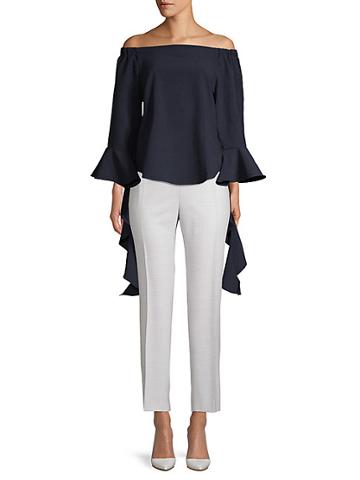 J.o.a. Off-the-shoulder Bell-sleeve Top
