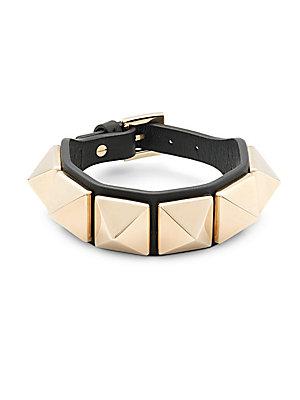 Valentino Studded Leather Bracelet