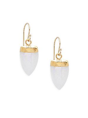 Alanna Bess 18k Gold Vermeil Moonstone Earrings