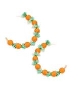 Kenneth Jay Lane Orange Hoop Earrings