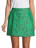 Valentino Floral Mini A-line Skirt