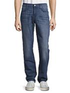 7 For All Mankind Straight Leg Cotton Blend Jeans