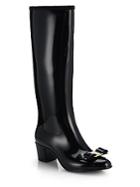 Salvatore Ferragamo Niper Bow Knee-high Rain Boots