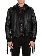 Givenchy Solid Leather Jacket
