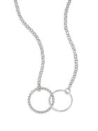 Saks Fifth Avenue Sterling Silver Interlocking Circles Necklace