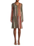 M Missoni Rainbow Stripe Shift Dress