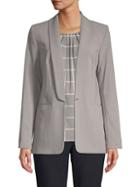 Calvin Klein Open-front Shawl-collar Blazer