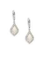 Kc Designs Diamond & 14k White Gold Leaf Shape Earrings