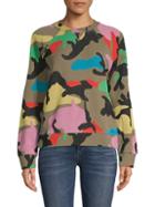 Valentino Multicolored Camouflage Sweater