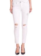 Ag Adriano Goldschmied Distressed Legging Ankle Raw-hem Jeans