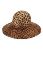Lola Hats Biba Leopard-print Rabbit Fur Felt Hat