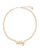 Gabi Rielle Get Personal 14k Gold Vermeil & Crystal Chain Necklace