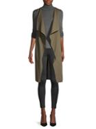 Bcbgmaxazria Cotton-blend Long Vest