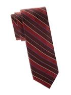 Saks Fifth Avenue Diagonal Stripe Silk Tie