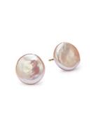 Alanna Bess Coin Faux Pearl Post Earrings