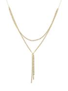 Saks Fifth Avenue 14k Yellow Gold Double-strand Lariat Choker Necklace