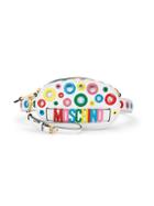 Moschino Polka Dot Grommet Leather Fanny Pack