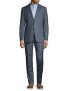 John Varvatos Slim-fit Bedford Plaid Wool Suit