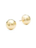 Saks Fifth Avenue Made In Italy 14k Yellow Gold Faceted Stud Earrings