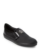 Roberto Cavalli Balmes Leather Slip-on Shoes
