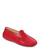 Tod's Perforated Patent Leather Loafers