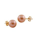 Masako Pearls 8-8.5mm Pink Pearl & 14k Yellow Gold Stud Earrings