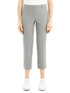 Theory Optical Wool Cropped Tailered Trousers
