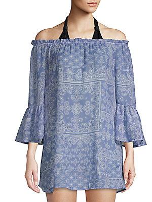 Beach Lunch Lounge Beach Off-the-shoulder Coverup