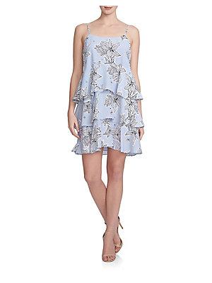 Cynthia Steffe Tiered Floral Dress