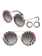Dolce & Gabbana 63mm Round Sunglasses