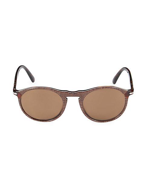 Persol 51mm Round Sunglasses