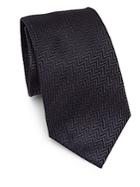 Giorgio Armani Silk Chevron Pattern Tie