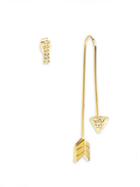 Rebecca Minkoff Arrow 12k Gold-plated Threader Earrings