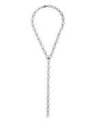 Adornia Rectangular Cut Moonstone And Silver Lariat Necklace