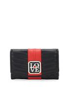 Love Moschino Quilted Foldover Wallet