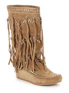 Ash Shilo Fringed Suede Boots